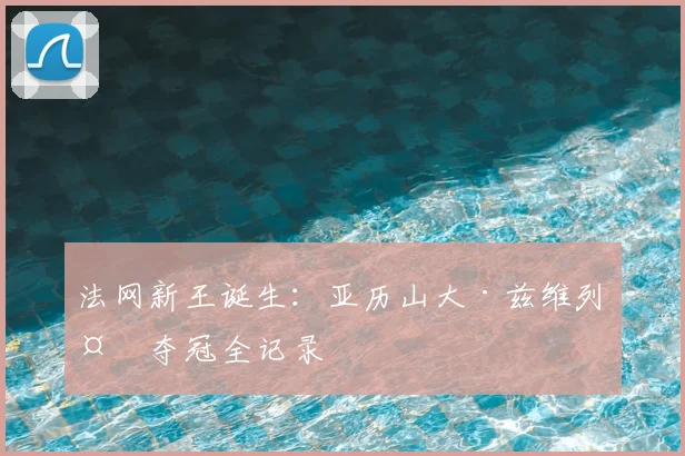 法网新王诞生:亚历山大·兹维列夫夺冠全记录